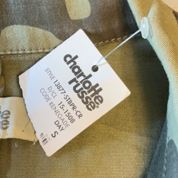 Charlotte Russe Green and Black Utility Jacket - Picture 6 of 8